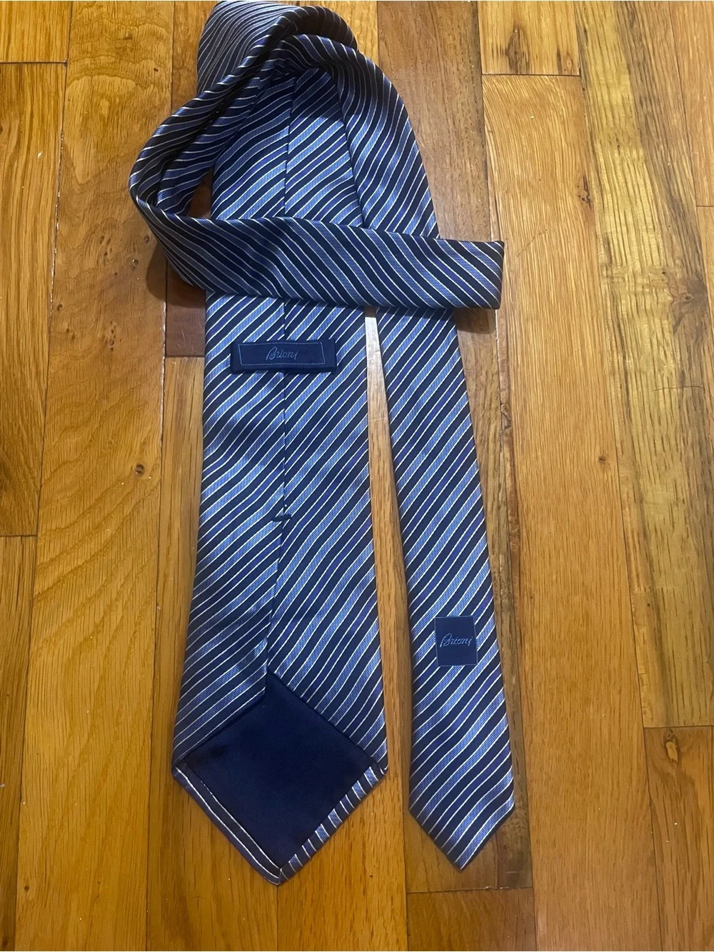 $395 Brioni Embroidered 100% Italian Silk Tie